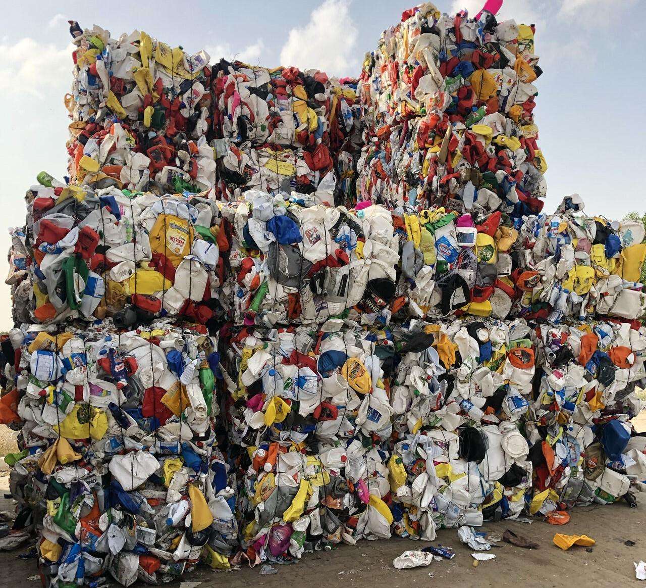 hdpe mix 5 to 10 liter plastic waste recycling